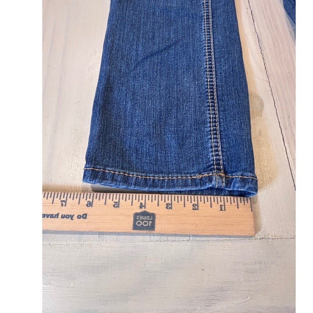 Ariat REAL Denim Perfect Rise Straight Leg Jeans Womens 25R Blue Medium Wash - Picture 11 of 14